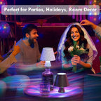 WILIT Wireless Bottle Lamp Shade, RGB Color Changing LED Night Light, Mood Lighting for Living Room, Bedroom Decor for Teen Girls Boys, Wine Bottle Lights, Gifts for Women, Bar Decor Accessories