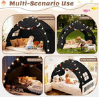 Bed Tent Twin Full Size Bed Tent for Kids Foldable Bunk Canopy Tents Privacy Space Blackout Toddler Sleeping Tents Breathable Portable Cottage Drafty Room for Indoor Bedroom