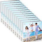 Handepo 12 Pcs Acrylic Picture Frame Bulk Clear Acrylic Photo Frame Magnetic Desktop Display Double Sided 20 mm Thickness Freestanding for Bedroom Living Room Home Office(4 x 4)