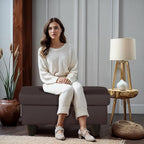 Ottoman Rectangular Storage Ottoman Bench, Flannel Footrest Stool Footstool with Lid for Living Room, Bedroom, Entryway, Dark Coffee, 28.5"x19"x17.5"