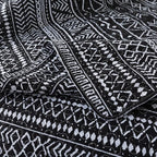 Travan 3-Piece King Quilt Set Striped Pattern Microfiber Soft Lightweight Bedding Set with Shams for All Season, Black Strips, King Size