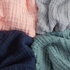 EMME Cooling Throw Blanket for Hot Flashes 100% Cotton Muslin Throw Blankets for Couch Breathable Gauze Blanket All Season Soft and Lightweight Pre-Washed Cotton Blanket (Light Grey, 50"x70")