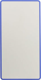 Flash Furniture Wren 23.625''W x 47.25''L Rectangular Blue Plastic Height Adjustable Activity Tables with Grey Tops, Set of 3