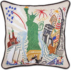 Catstudio Lady Liberty Embroidered Decorative Throw Pillow