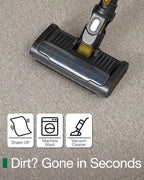 LUMI Ultra Thin Door Mat for Entryway, Low Profile Non Slip Rubber Backing Indoor Doormat, Easy Clean Welcome Entrance Mat for Inside House, Patio, Khaki 20"x32"