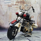 Collectible Vehicles Vintage Motorcycle Model Decoration Iron Motorcycle Miniature Sculpture for Table Book Shelf Decor Gift