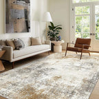 8X10 Area Rug for Bedroom Living Room, Modern Abstract Machine Washable Area Rug, Large Soft Low Pile Carpet with Non-Slip Backing for Dining Room