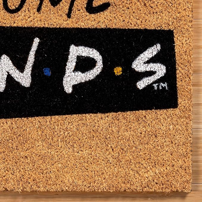 Gertmenian Friends Coir Doormat - 2x3 Welcome Mat (2-Pack), Ideal for High Traffic Areas in Front Door, Garage, Entryway - Paramount Central Perk/Welcome, 80028