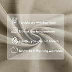 HolidayIdeas 4 Panels Linen Outdoor Curtains for Patio Waterproof Taupe Outside Curtains 54"x120"-Gazebo Curtains Weighted Weatherproof, Privacy for Pergola, Porch, Cabana, Living Room