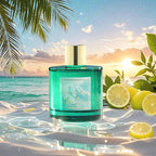 COCORRÍNA Reed Diffuser - Hawaii Melody 6.7 Fl.oz Reed Diffuser Set with 8 Sticks & Preserved Baby's Breath, Reed Diffuser for Home Bathroom Shelf Decor