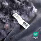 Cozy Bliss Faux Fur Throw Blanket for Couch, Fuzzy Soft Plush Thick Bubble Blanket for Sofa Bedroom Living Room, 90 * 90 Inches Tie Dye Black