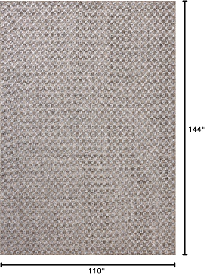 Loloi Amber Lewis Topanga Collection TOP-02 Natural/Silver 9'-2" x 12'-0" Indoor/Outdoor Area Rug
