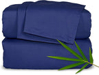 Pure Bamboo California King Sheets, Genuine 100% Organic Viscose Derived from Bamboo Bed Sheet Set, Soft & Cooling, Double Stitching, 2 Year Quality Promise (California King, Cobalt Blue)