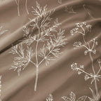 Love's cabin Light Taupe Comforter Set Queen - Queen Size Comforter Set, 3 Pieces Cute Floral Bedding Sets for All Seasons,1 Soft Reversible Botanical Flowers Comforter and 2 Pillow Shams