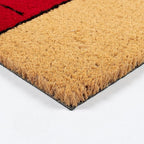 Gertmenian Peanuts Snoopy Coir Doormat - 2x3 Welcome Mat (2-Pack), Ideal for High Traffic Areas in Front Door, Garage, Entryway - House/Peanut Patch, 80003