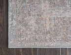 Unique Loom Rosso Collection Vintage, Traditional, Bohemian, Geometric, Distressed, Southwestern Area Rug (2' 7 x 10' 0 Runner, Gray/Ivory)