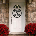 Family Name Letter Home Decor, Cursive Monogram Initial Decor for Wall, Metal ACM Initial Sign, 24 inch, Outdoor, Wedding Gift, Birthday Gift for Her, Christmas Present for Parents