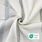 Bedsure Waffle Weave Duvet Cover Queen - 100% Cotton Boho Duvet Cover Set with 2 Pillowcases - Extra Soft Cream White Textured Comforter Cover with Zipper Closure (Queen, 90"x90")