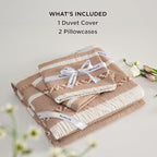 Bedsure Waffle Weave Duvet Cover King - 100% Cotton Boho Duvet Cover Set with 2 Pillowcases - Extra Soft Terracotta Textured Comforter Cover with Zipper Closure (King, 104"x90")