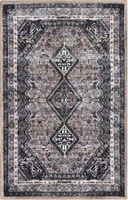 Keen Home Design 2x3 Rug - Machine Washable Entry Rug with Non-Slip Backing, Ideal for Enteryway, Kitchen, Bathroom, Laundry Room - Vintage, Easy Clean, Durable, Low Pile Rug - (2' x 3')