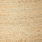 REDEARTH · Cylindrical Pouf Foot Stool Ottoman - Jute Braided Pouffe Poof Accent Sitting Footrest for Living Room, Bedroom, Nursery, Patio, Lounge & Other Rooms (Natural, 18"x18"x14")