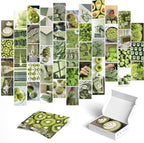 Y2K BOO Matcha Green Wall Collage Kit - 50 Aesthetic Posters for Room Decor, Perfect for Dorms and Bedrooms, Trendy Green Wall Art for Teen Girls and Modern Spaces