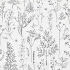 Love's cabin White Queen Size Comforter Set - Queen Comforter Set, 3 Pieces Cute Floral Bedding Sets for All Seasons,1 Soft Reversible Botanical Flowers Comforter and 2 Pillow Shams