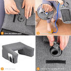 Reading Pillow for Gaming,Inflatable Bed Rest Pillow for Reading,lap desk Extra Large Arm Rest Pillow for bed,Floor,Working,Gaming,for Play Steam Deck Switch and PS5 while Sitting in Bed table pillow