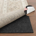 Deep Dream 1/4" Thick Felt and Natural Rubber Backing Rug Pad - Non Slip Carpet Gripper for 2 x 8 Ft Area Rugs - Protective Cushioned Pads for All Floors