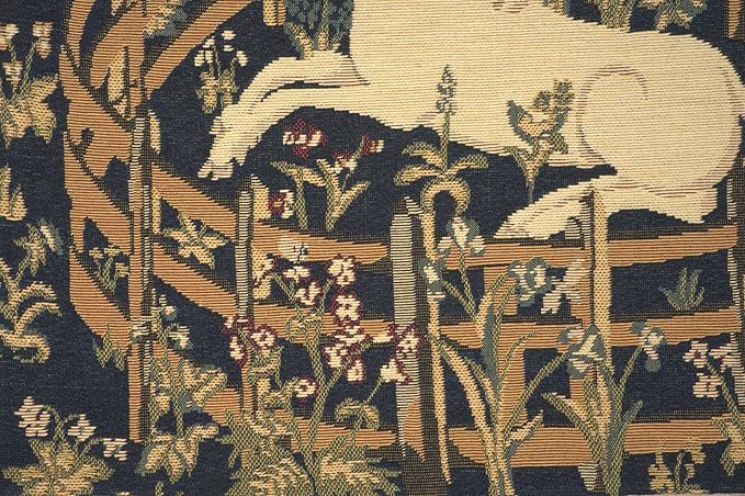 Charlotte Home Furnishings Decorative Pillow Covers for Couch 18X18 in Unicorn Throw Pillow Covers for Sofa Tapestry Square Pillow Cases for Bed Living Room Soft European Cotton Jacquard Woven