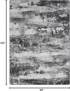 Area Rugs 8x10 for Living Room Bedroom Machine Washable Modern Abstract Soft Dark Large Rugs with Non Slip Backing, Floor Carpet for Dining Room