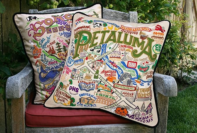 Catstudio Petaluma Embroidered Decorative Throw Pillow