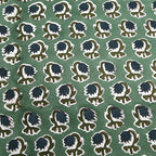 Ridhi Basil Green Block Print Cotton Canvas Throw Pillow Covers for Decorative Couch Pillows for Living Room, Chic Boho Cute Outdoor Valentine Pillows Covers Gifts 16x16 Inches