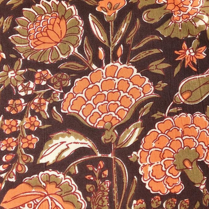 Ridhi Burgundy Grandmillennial Decorative Throw Pillow Cover 20×20 – Cotton Cushion Cover for Couch, Living Room – Zippered, Floral Preppy Design