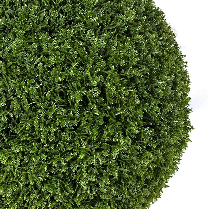 Bornbridge Artificial Cypress Topiary Ball Tree - 4' Cypress Ball Tree - Indoor/Outdoor Topiary Trees (1 Pack)