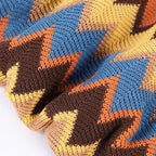 Boho Throw Blanket - Bohemian Fringe Tassels， for Bed Couch Soft ChairBlanket Double Sided (50"x70") (Yellow)