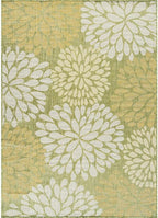 Beverly Rug Outdoor Rug 6x9 Modern Exotic Tropical Leaf Area Rugs for Indoor and Outdoor Patio Deck Porch Garden Water Resistant Washable Outside Carpet (6 x 9 Green)