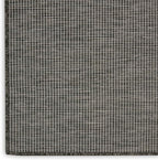 Nourison Positano Indoor-Outdoor Charcoal 9' x 12' Area Rug, Easy Cleaning, Non Shedding, Bed Room, Living Room, Dining Room, Backyard, Deck, Patio (9x12)