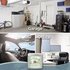 Clear Air Odor Absorber Gel - 15 oz, Pack of 2 - Air Freshener Absorbs and Eliminates Odors in Bathrooms, Cars, Boats, RVs and Pet Areas - Made with Essential Oils - Spring Rain Scent