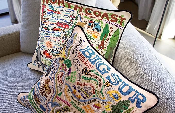 Catstudio North Coast Embroidered Decorative Throw Pillow