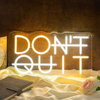 Don't Quit LED Neon Sign for Wall Decor, DO IT Neon Lights Party Decorations, USB Powered Switch Neon Lights lighting adjustable for Office Room, Gym Room, Man Cave, Gamer Room