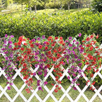 Artificial Hanging Flowers for Outdoors Faux Plants for Spring Summer Decoration,6 Bundles UV Resistant Realistic Silk Flowers Indoor Outside Garden Porch Patio Balcony Yard Farmhouse