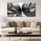 Large Abstract Canvas Wall Art Living Room Black Art Wall Decor for Office Teenage Boy Room Decor 29 x 59 Inch