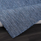 CAMILSON Outdoor Rug 9x12 Modern Area Rugs for Large Indoor and Outdoor Patios and Porches - Waterproof, Washable, Non-Shedding, Easy-to-Clean Outside Carpet (9 x 12, Solid - Navy Blue)