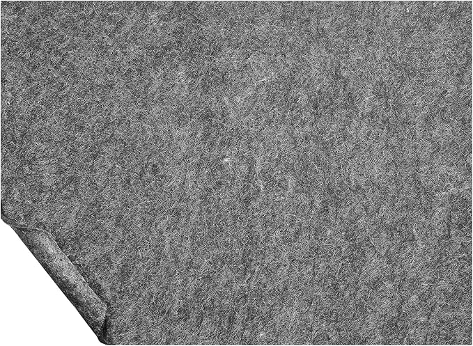 VEVOR Rug Pad Without Slip Resistance, Protective Cushioning Carpet Pad, 8' x 10', 1/2" Thick, 100% Pure Polyester Felt, 7-8㎡ Premium Comfort Underfoot Carpet Padding Rug Cushion for All Floors, Gray