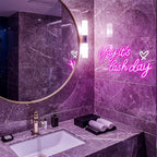 Kavaas Yay It's Lash Day Neon Sign - Lash Neon Sign for Lash Room Decor | Lash LED Light Sign for Lash Salon, Beauty Room, Nails Hair Bar - Great Gifts for Lash Techs Girls, Christmas, Birthday