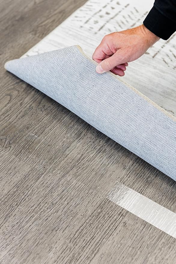 Rug Tape – Anti-Slip Double-Sided Carpet Tape, 1.9” x 100ft Roll – Heavy Duty Adhesive for Rugs on Hardwood, Tile & Vinyl – Clean Removal, Indoor & Outdoor Use