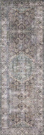 Loloi Layla Collection LAY-06 Taupe/Stone 5'-0" x 7'-6" .13" Thick Area Rug, Soft, Durable, Vintage Inspired, Distressed, Low Pile, Non-Shedding, Easy Clean, Printed, Living Room Rug