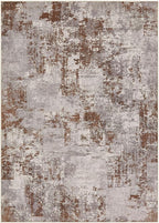 Tortania Washable 7x9 Area Rug for Living Room: Modern Abstract Neutral Large Soft Thin Rugs - Non Slip Indoor Carpet for Bedroom Dining Room Office Nursery Home Floor Decoration - Brown