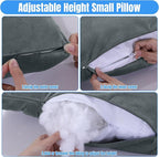 HOMBYS Leg Elevating Adjustable Pillow,High Density Foam Leg Elevation Pillows for After Surgery,Wedge Pillow for Knee or Leg Pain Relief,Leg Support Pillow to Elevate Feet (17"x24"x9")